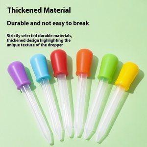 Đầy Màu sắc Nhựa rơm ống nhỏ giọt Khoa Học Kỹ thuật Đồ chơi cho trẻ em Montessori giáo dục sớm Vật liệu mẫu giáo khoa học - Product Image 2