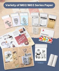 Phomemo M03 <span class=keywords><strong>Imprimante</strong></span> Thermique 53mm 80mm Impression <span class=keywords><strong>Instantanée</strong></span> Téléphones Mobiles Tablette Étude Photos Scrapbooking Portable Autocollant <span class=keywords><strong>Imprimante</strong></span> - Product Image 6