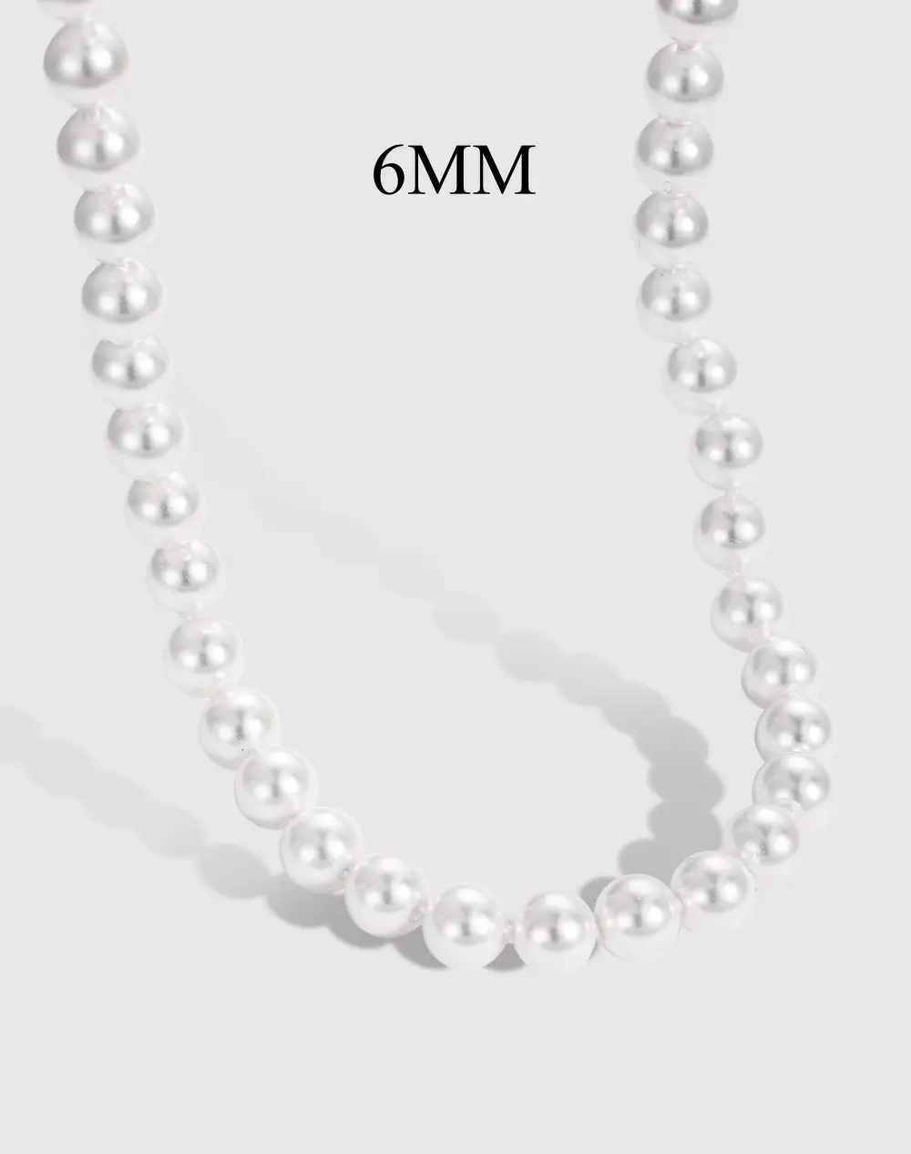 Pearl girl exquisite fashion features irregular high-grade noble silver necklace pendant shell natural pearl necklace fresh w