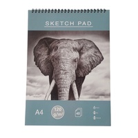 Carnet de croquis à couverture rigide A4 personnalisé par le fabricant, bloc de dessin OEM, carnet de croquis à spirale, carnet de croquis à l'aquarelle