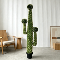 Boules de Cactus Artificielles de 150 cm (5FT) de Grande Taille, Écologiques et Résistantes aux UV, Idéales pour la Décoration Intérieure – Vente Flash