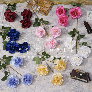 Ingenious Craftsmanship <b>Artificial</b> <b>Peony</b> Flowers 3 Large Silk Realistic Wedding Home Decor - Product Image 1