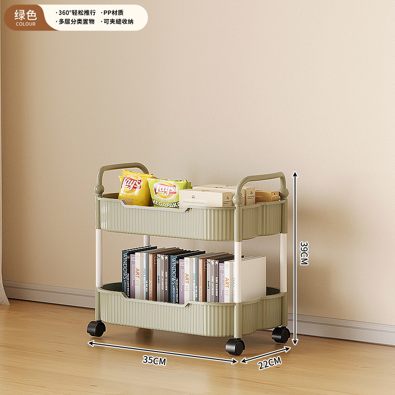 green storage rack-2-tier model