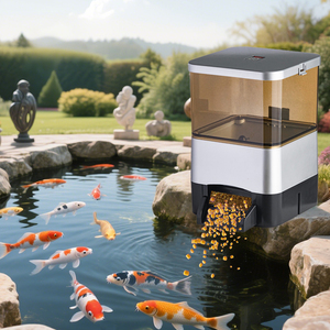 QihangRAS 1.5L Distributore Automatico di Mangime per Laghetto Koi in Plastica Eco-Friendly QL-EV615CS Piccolo Alimentatore Temporizzato per Pesci d'Acquario - Product Image 2