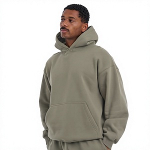 Sweat-shirt zippé ample personnalisé pour homme, avec effet délavé et broderie, pour les marques de streetwear américaines. - Product Image 1