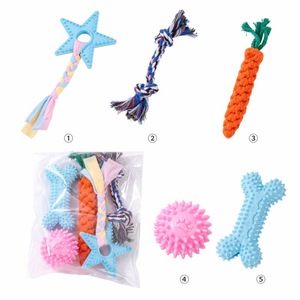 Jouets pour animaux de compagnie, corde en coton pour le nettoyage des dents, résistance à la morsure, soulage l'ennui, os pour chiot, jouet à mâcher interactif - Product Image 2