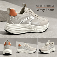 Chaussures de sport performantes pour hommes - Semelle amortissante en EVA, doublure en mesh respirant, fermeture à lacets, légères et logo personnalisable