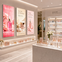 Affichage en tissu rétroéclairé, boîte à lumière LED SEG personnalisée de qualité supérieure avec cadre en alliage d'aluminium pour la promotion de la marque et la publicité dans les centres commerciaux