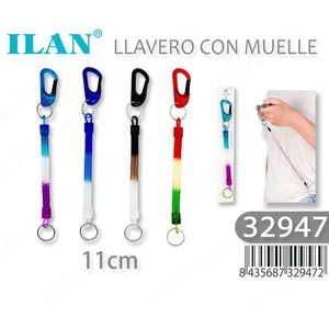 Portachiavi con Molla 11Cm Colorato per Chiavi e Accessori - Product Image 3