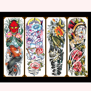Tatuaje temporal de <span class=keywords><strong>hombres</strong></span> no tóxicos de manga de <span class=keywords><strong>brazo</strong></span> completo de cuerpo de precio barato - Product Image 1