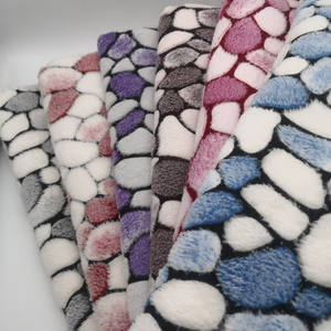 Vente flash, toucher doux, tissu en microfibre de flanelle polaire à <span class=keywords><strong>double</strong></span> <span class=keywords><strong>face</strong></span> en dobby 100% polyester, qui brille dans le noir - Product Image 4