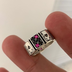 Anneaux en alliage de style carte de Poker réglable Anime Hunter <span class=keywords><strong>Hisoka</strong></span> de haute qualité pour <span class=keywords><strong>cosplay</strong></span> - Product Image 1
