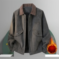 Blouson de baseball vintage personnalisé pour homme, coupe-vent, en PU, grande taille, chaud et imperméable pour l'hiver et les activités de plein air