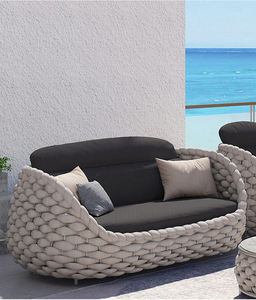 Sofá al aire libre, patio, Villa, balcón, silla de ratán, mesa de té, muebles, combinación de jardín al aire libre, protector solar impermeable, ratán - Product Image 3