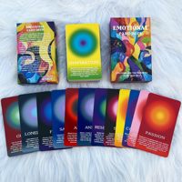 Jeu de cartes Oracle de guérison émotionnelle personnalisé en gros, 56 cartes en papier, imprimées en couleur, écologiques, éducatives, portables et durables