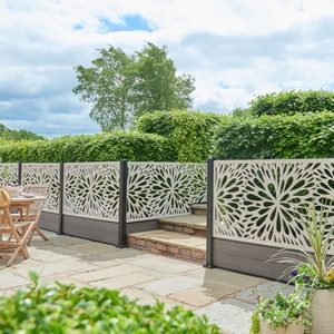Clôture extérieure composite en WPC résistante aux intempéries et aux insectes, solution élégante pour jardin et <span class=keywords><strong>espaces</strong></span> privés - Product Image 6