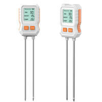 Testeur de sol trois-en-un avec écran, humidimètre haute précision à double sonde, mesure du pH, de la température et de l'humidité