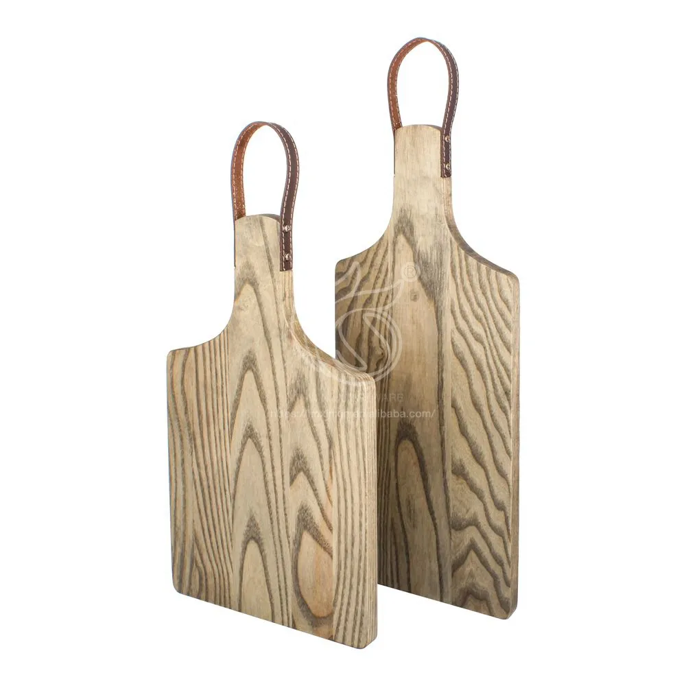Nouveau design planche à découper en bois planche à découper avec poignées grande planche de service pour la cuisine à domicile