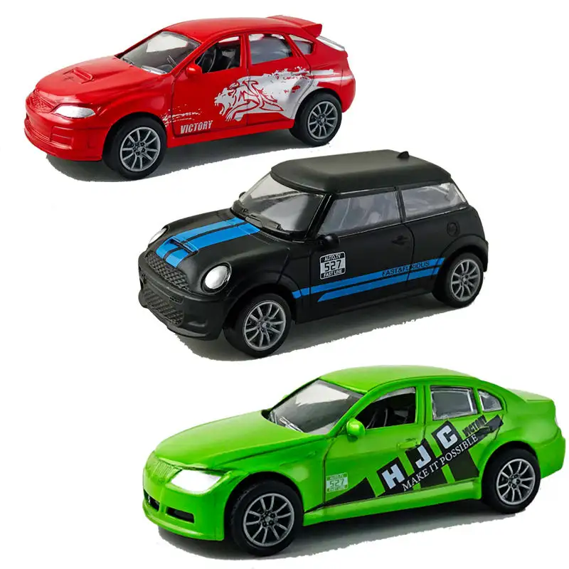 1/43 Mini simulazione Diecast Model Racing Vehicle Toy Alloy Pull Back Car Toys Set per bambini finta di giocare
