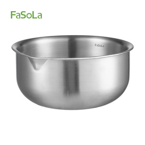 Beans Stainless Steel Mixing Bowl 2L Deep Wall For Beating Eggs Kneading Dough Bakery Use - Product Image 5