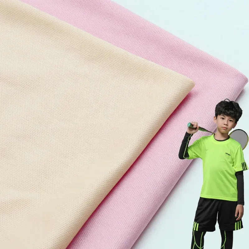 100% polyester single-sided weft knitted Peizi fabric, 75D sun proof shirt jersey fast drying sportswear knitted mesh cloth