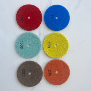 Haute qualité Hotsale 4 pouces tampons de polissage granit meulage disque de polissage résine Bond tampons de polissage - Product Image 1