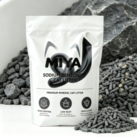 Litière pour chat agglomérante de qualité supérieure en bentonite, sans poussière de sodium, forte durabilité, contrôle des odeurs, formule minérale naturelle, non parfumée
