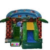 Nouveau château sautant gonflable dans la jungle avec toboggan pour enfants