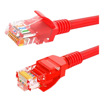 Kabel LAN CAT6 1000m Jaringan Ethernet UTP 26AWG Jaket PVC Biru Abu-abu Konektor Berlapis Emas Kabel Komunikasi Luar Ruangan