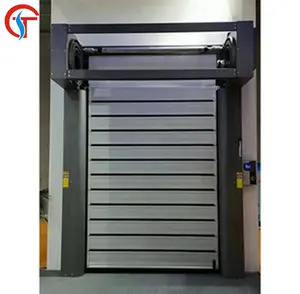 Strong hard simple rolling up system high speed rolling interior fast shutter door