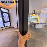 Porte coulissante en verre à cadre ultra-fin en aluminium, porte coulissante extérieure moderne pour la rénovation et l'amélioration des maisons résidentielles
