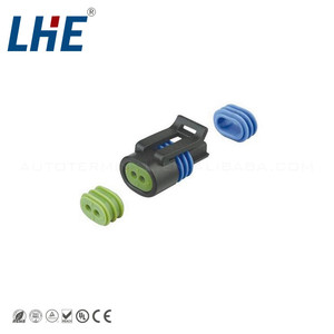 <span class=keywords><strong>Delphi</strong></span> <span class=keywords><strong>12162193</strong></span> PA66 Nữ kết nối 2-Pin cảm biến nhiệt độ nước với nylon nhà ở & 25A đồng liên hệ với - Product Image 5