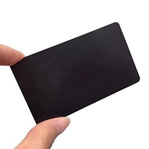 Cartes de visite professionnelles en métal personnalisées, imprimées en typographie, plaquées nickel noir traditionnel, colorées, épaisseur 0,8 mm et 1,0 mm, logo personnalisé gravé au laser - Product Image 1