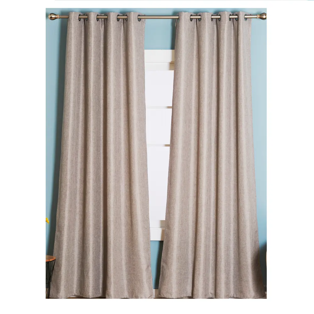 BINDI Wholesale brand fleece blackout combination curtains Energy save thicker blackout curtains for living room