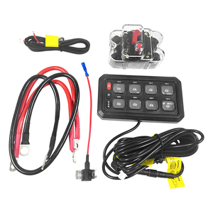 新型<span class=keywords><strong>8</strong></span>連デュアルスイッチパネル 調光可能 12V/24V 車両電源制御 自動スイッチパッドパネル 回路ボックス リレーシステム - Product Image 2