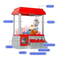 Meilleurs cadeaux 2026 : Machine à griffes d'arcade avec son, mini attrape-confiseries ludique et amusant, distributeur de prix, jouet distributeur pour enfants