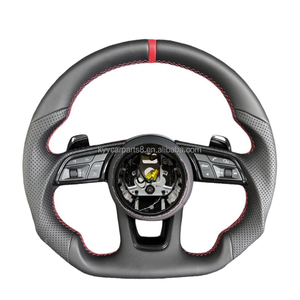Volant de direction en cuir noir au <span class=keywords><strong>prix</strong></span> d'usine pour <span class=keywords><strong>Audi</strong></span> A4 A5 A6 <span class=keywords><strong>R4</strong></span> R5 RS5 RS6, volant de direction personnalisé - Product Image 4