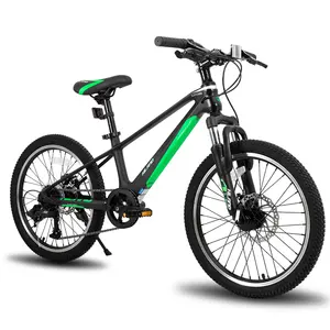 JOYKIE-bicicleta de montaña con 7 velocidades y Marco de aleación de magnesio de 20 pulgadas para niños y jóvenes, modelo bici mtb