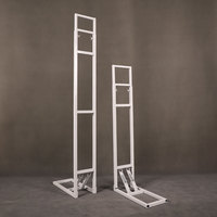 Arche florale en fer extensible, nouveau modèle, moderne, durable, pour centres de table intérieurs/extérieurs, mariages et anniversaires - Vente en gros