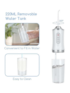 Portable <span class=keywords><strong>Rechargeable</strong></span> eau Pick dents nettoyant 3 Modes dents dentaires irrigateur Oral sans fil dent Usb eau Flosser - Product Image 2