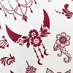 Tatouages temporaires au henné <span class=keywords><strong>Mandala</strong></span> en gros, blanc et marron, autocollants décoratifs pour mains, corps et <span class=keywords><strong>bras</strong></span>, autocollant de <span class=keywords><strong>tatouage</strong></span> temporaire imperméable d'inspiration indienne - Product Image 5