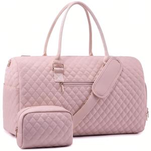 Grand sac de voyage avec trousse de toilette, sac de sport, sac de plage, sac de maternité, sac d'hôpital, sac de nuit avec poche humide séparée - Product Image 1