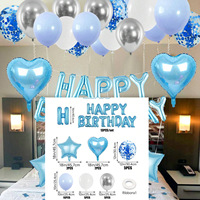 Kit de ballons en aluminium personnalisés « Joyeux Anniversaire » – Lettres de l'alphabet pour décorations de fête d'anniversaire d'adultes et d'enfants