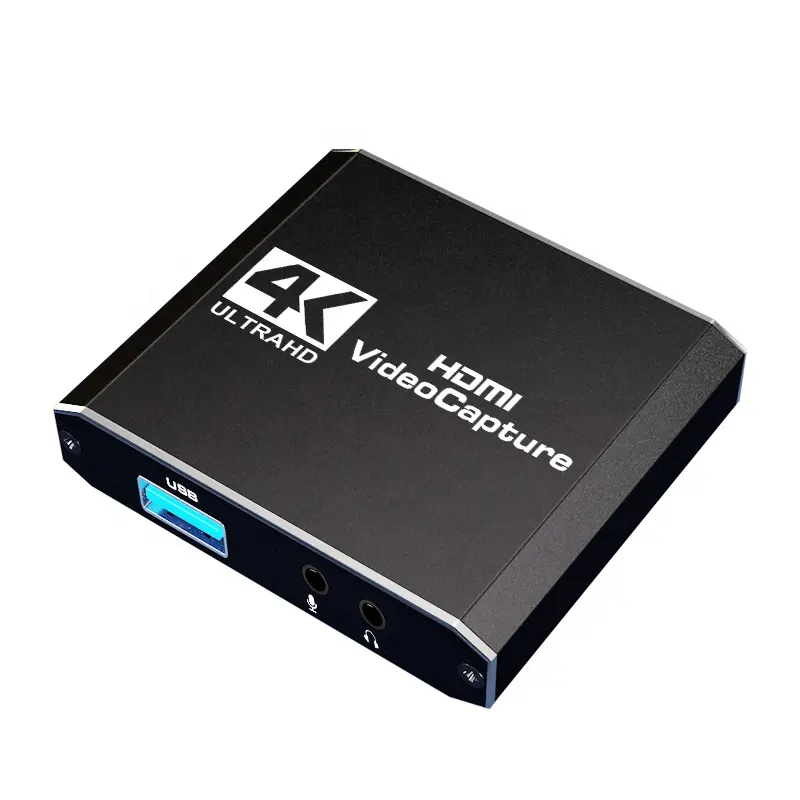 4K 30Hz 1080P 60Hz HDMI To USB 2.0 Video Capture Card Game Recording Box for Computer Youtube OBS Etc. Live Streaming Broadcast