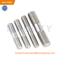 MALAXY DIN 835 Thread Stud Bolt Double End Thread Rods SS 304 Stud Bolt