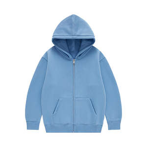 Sudadera con Capucha Unisex al por Mayor de Algodón Grueso de 350 GSM - Alta Calidad, Otoño, Talla Grande, con Cierre, Logotipo Personalizado OEM, Bordado Personalizado - Product Image 4