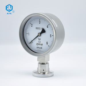 उच्च परिशुद्धता जंग प्रतिरोध डायाफ्राम दबाव नापने का यंत्र सभी स्टेनलेस स्टील सील सेनेटरी डायाफ्राम - Product Image 4