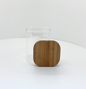 Vietnam Folk Food Spice Storage Wood <b>Lids</b> Rectangular Shape <b>Decoration</b> Kitchen Custom Flat Surface Jars for Borosilicate Jars - Product Image 5