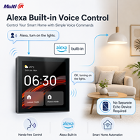 Système de maison intelligente Tuya, panneau de commande central de 4 pouces, écran tactile, passerelle Zigbee, panneau multifonctionnel avec Alexa intégré