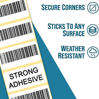 Étiquettes thermiques auto-adhésives Étiquettes à code-barres thermiques Autocollants d'étiquettes thermiques pour imprimantes